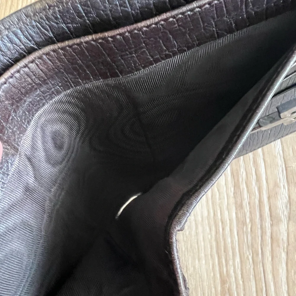 GUCCI Canvas Jackie Sherry Line Wallet w/ Piston lock closure - Picture 8 of 11